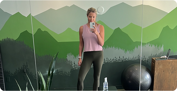 Courtney Lando Working Out